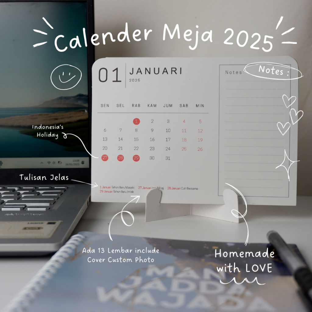

Calender 2025 Cover Custom Exclusive 5R 18cm x 13cm