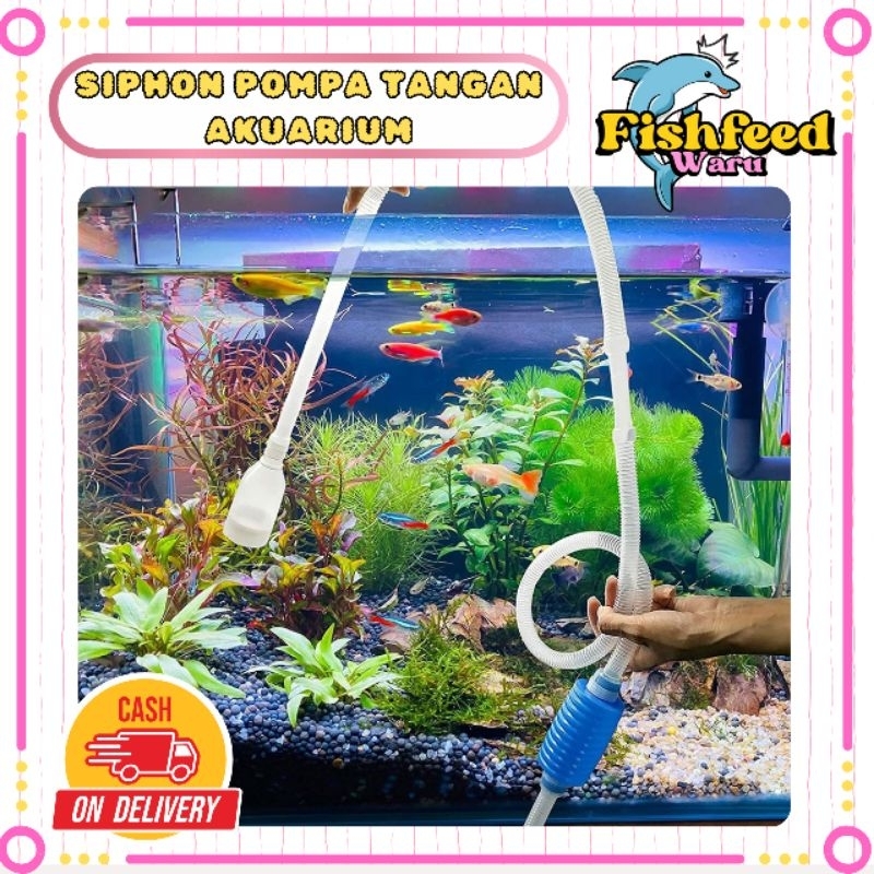 SIPHON POMPA TANGAN AQUARIUM WATER CHARGE PUMP 1.4M || ALAT PENYEDOT AIR AQUARIUM || ALAT SHIPON || 