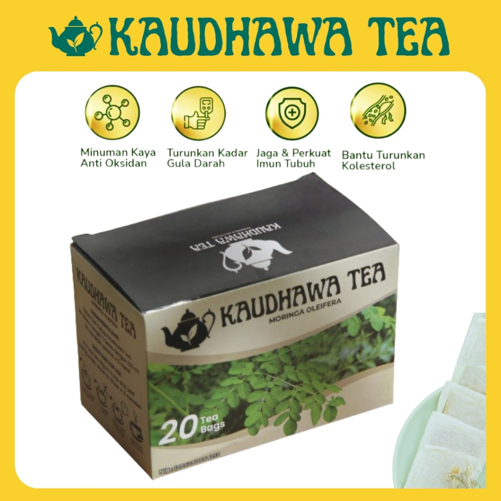 

Kaudhawa Tea C - Teh Kelor Premium Original yang memiliki kandungan EGCG (Epigallocatechin gallate)