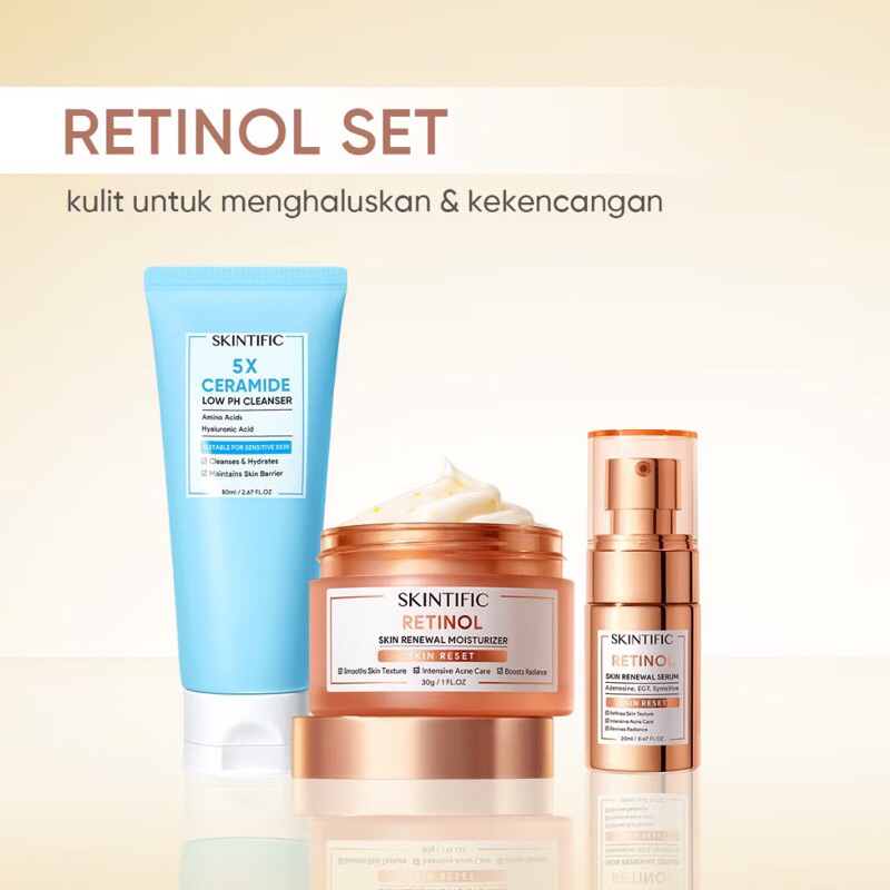 Skintific 3pcs Paket Retinol