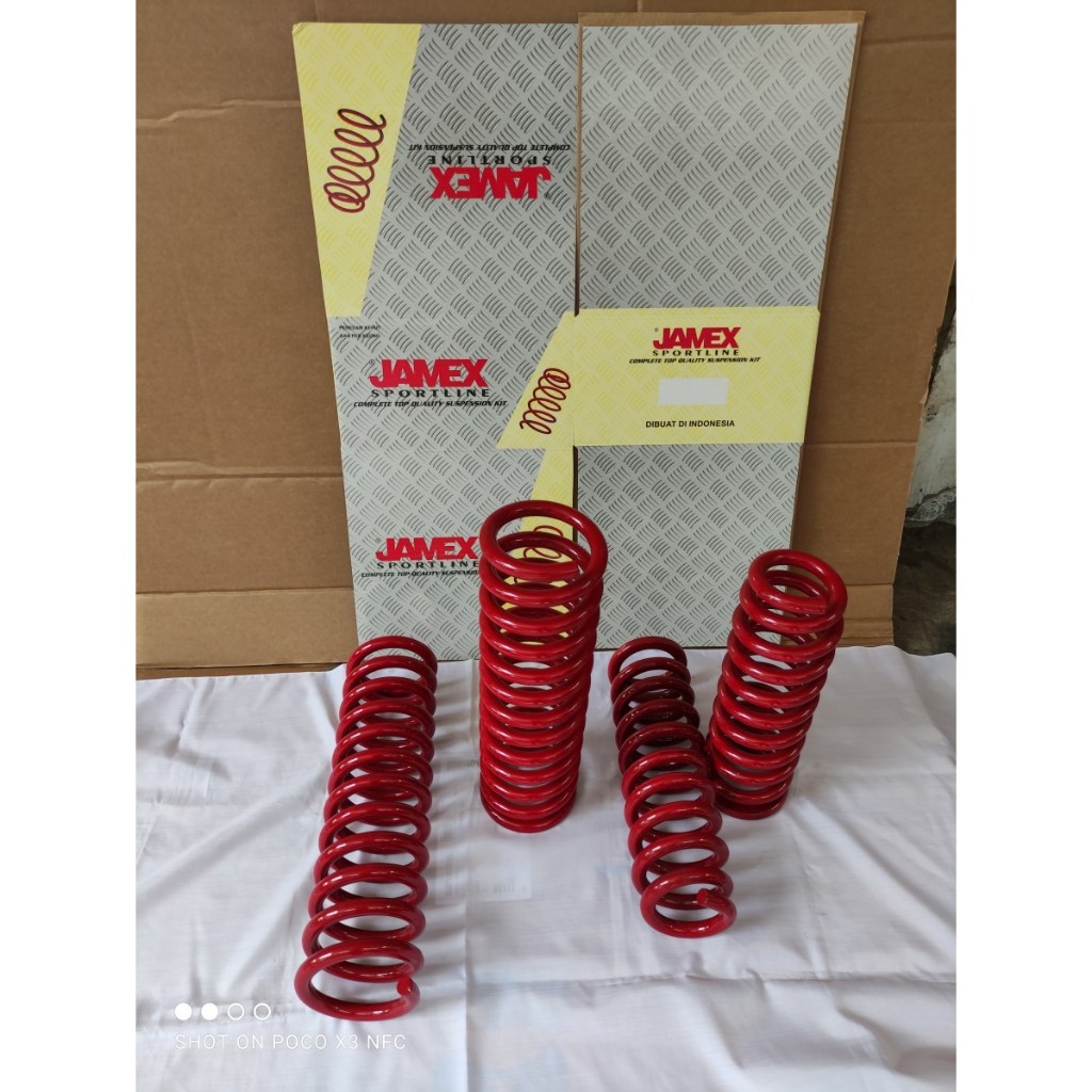 PAKET PER KEONG JAMEX PREMIUM FORTUNER VNT / TRD LAMA DEPAN-BELAKANG 4PCS STD ORIGINAL ANTI LIMBUNG