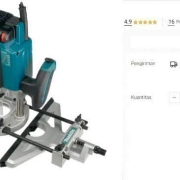 

Router MAKITA RP2300FC 1/2" 12mm Trimmer Pahat Profil RP 2300 FC