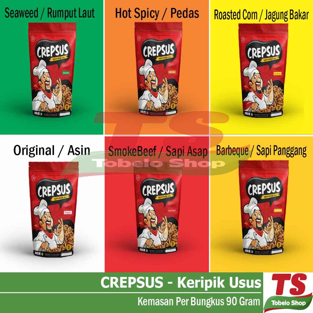 

CREPSUS / CREPSUS KERIPIK USUS / CREPSUS KRIPIK USUS AYAM / KRIPIK USUS CREPSUS