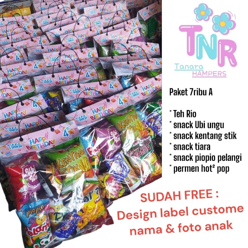 

paket snack ultah anak // hampers ulang tahun anak