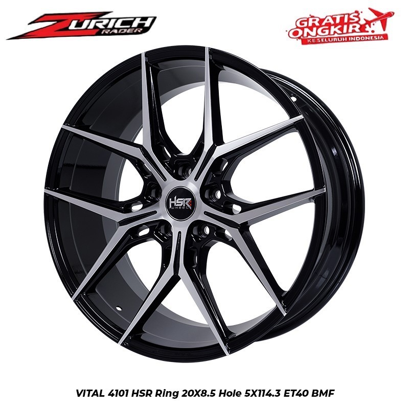 Velg Racing Ring 20 Hsr Vital Pelek Mobil R20 Almaz Xpander Juke Palisade Sportage Camry Crv