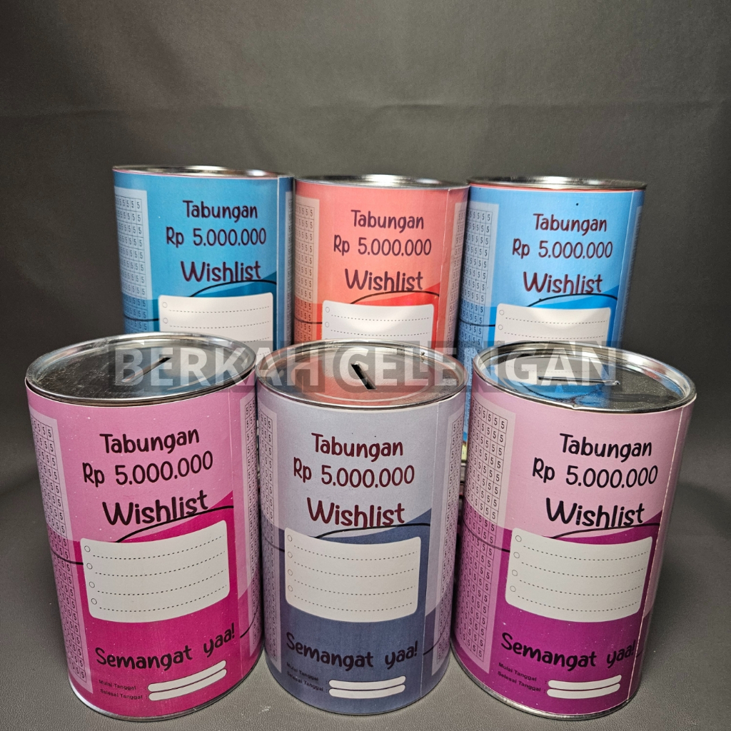 CELENGAN TARGET 5K TARGET 5JT SMALL TABUNGAN TARGET TABUNGAN BUKA TUTUP TABUNGAN PERMANENT