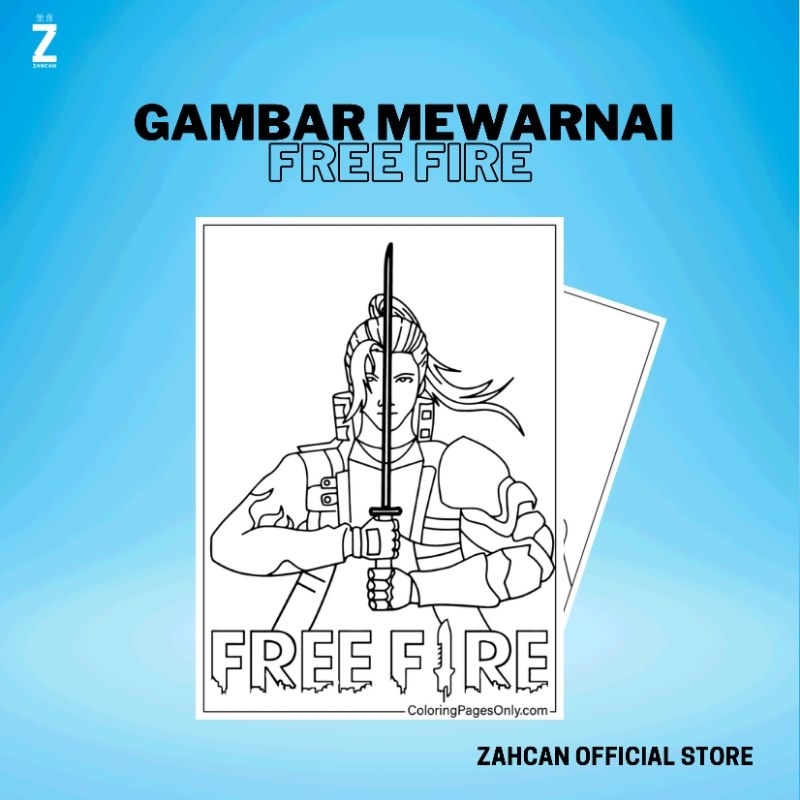 

Kertas Gambar Mewarnai A4 [ Free Fire ]