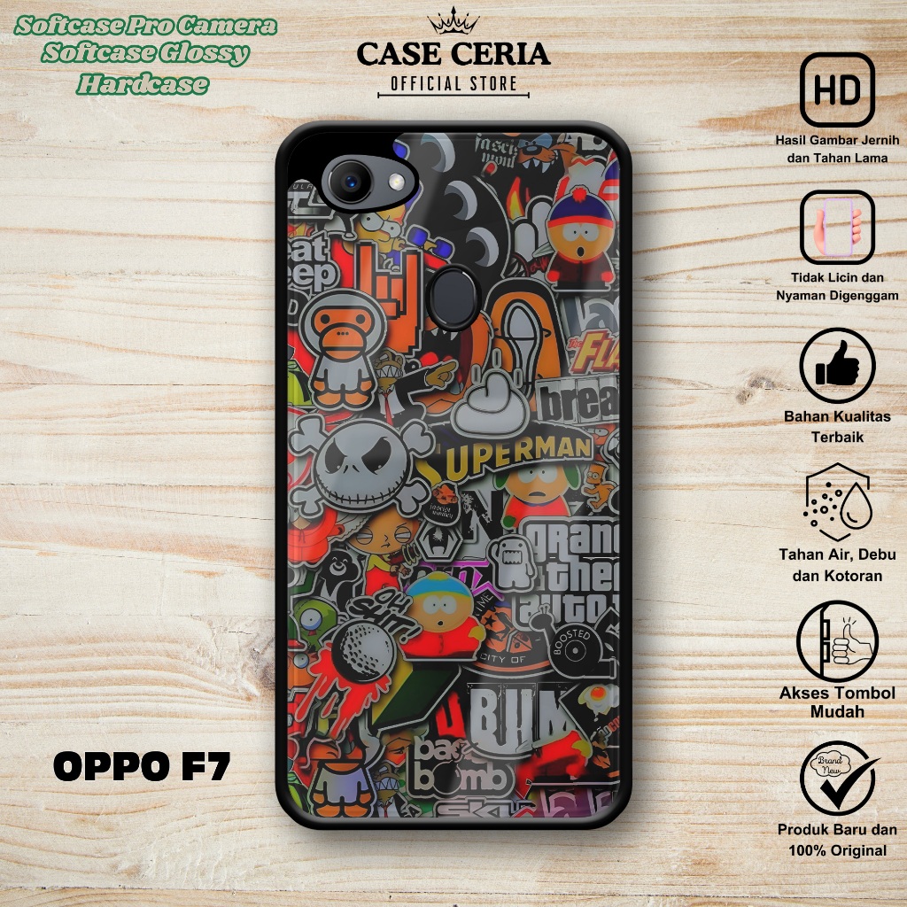Case Oppo F7 - Casing Oppo F7 ( Graviti ) – Softcase Pro Camera Oppo F7 – Silikon HP – Hardcase HP