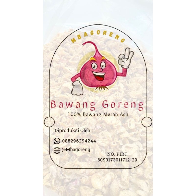 

RB Bawang Goreng 1 Kg Super PREMIUM Asli Brebes Grade Tanpa Campuran Renyah Kriuk