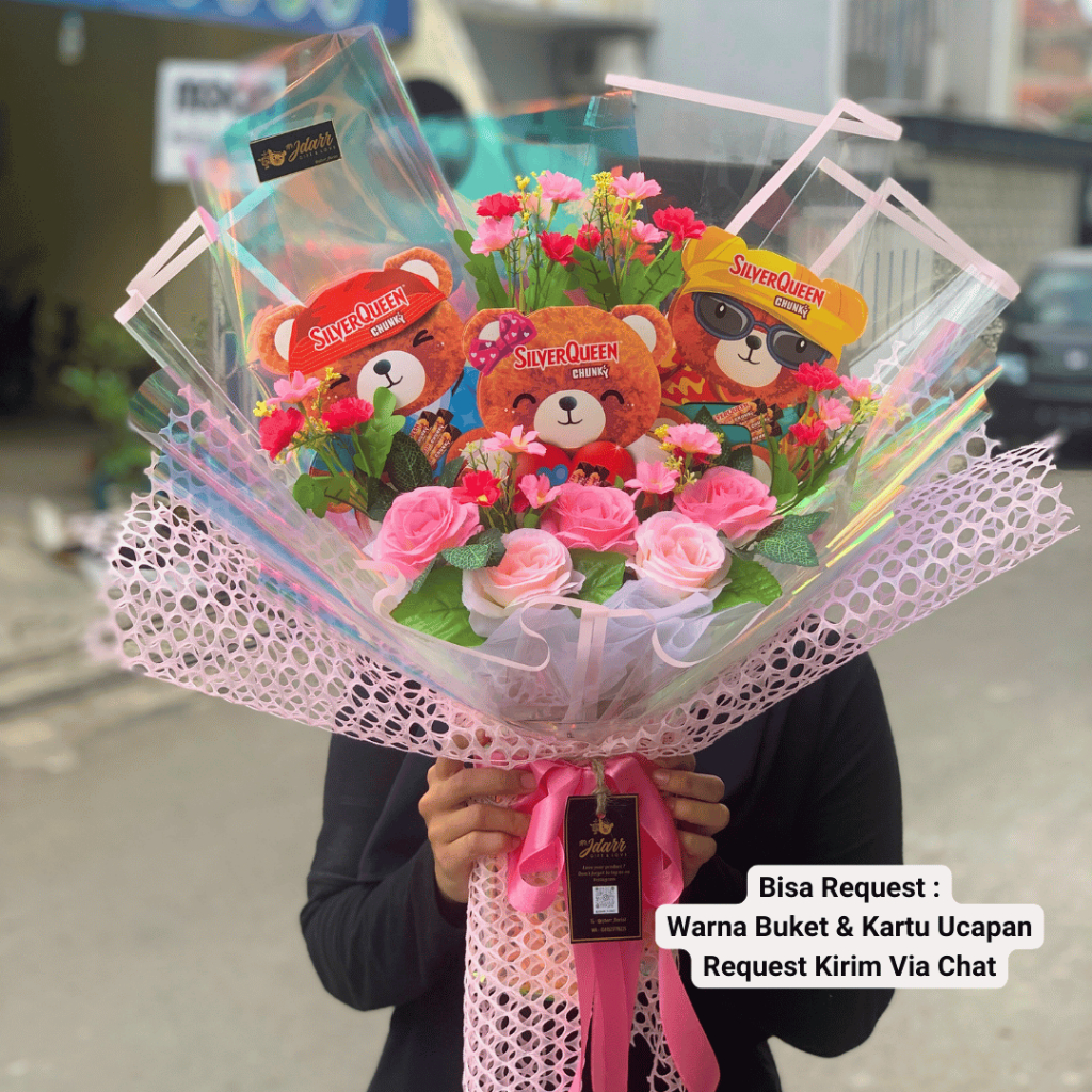 

Buket Coklat Silverqueen Bear Terbaru Size Medium Hadiah Unik Bouquet Valentine Kado Pacar Gift Ultah Kejutan Anniversary Custom Request Viral