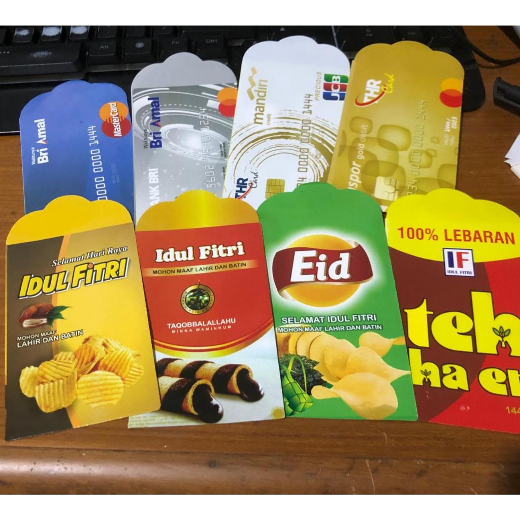 

Amplop Lebaran isi 40pc Idul Fitri angpao motif snack atm isi 40 lembar