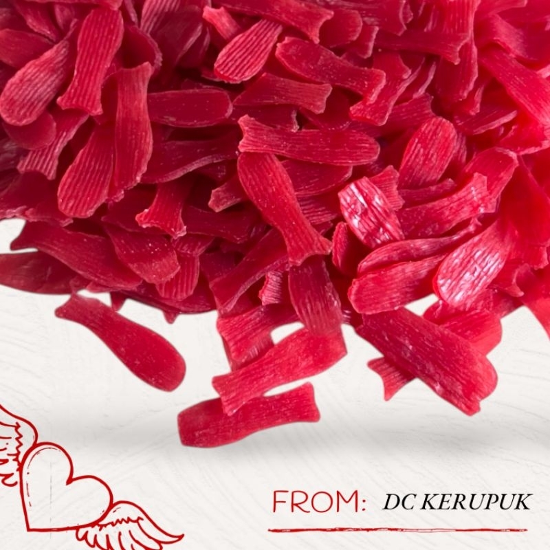 

kerupuk mentah ikan warna merah 500g