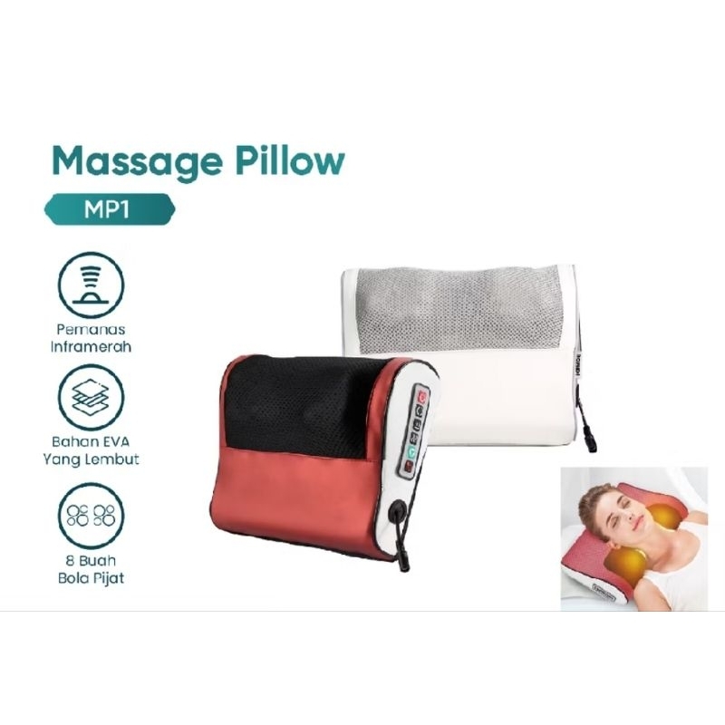 YCA BOMIDI Bantal Pijat ( 8 bola) Bantal Pijat Portable Massage Pillow