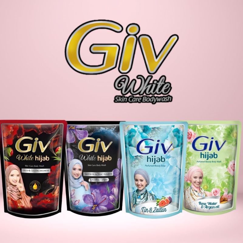Giv White Hijab Sabun Mandi Cair 400ml