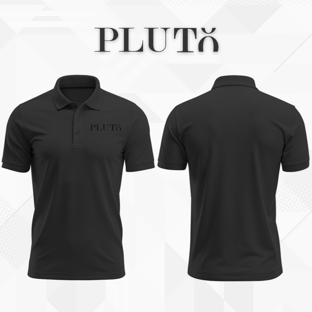 PLUTO X Wanadri Coop Store Kaos Polo Hitam Original Pluto dengan Wanadri Coop store