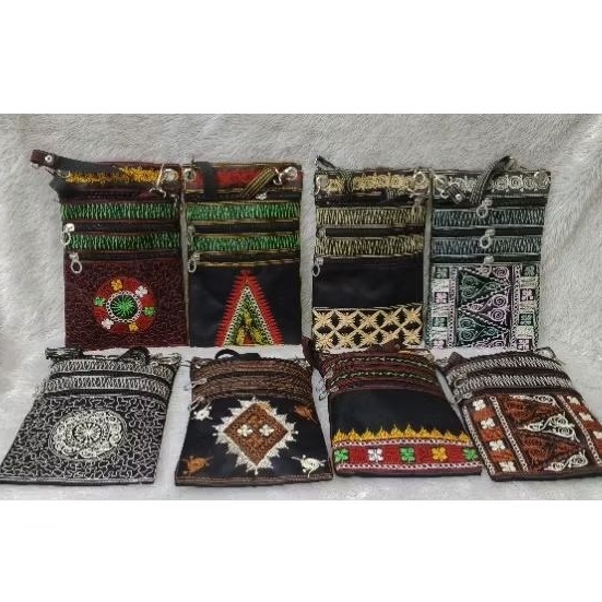 Tas Selempang HP Wanita Khas Aceh 3 Resleting/Tas Selempang Wanita Etnik Aceh