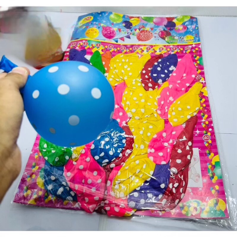 Balon Motif Lembaran Isi 40pcs Balon Latex