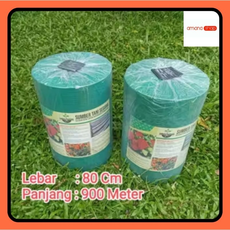 RK PLASTIK MULSA HITAM PERAK LEBAR 80 CM