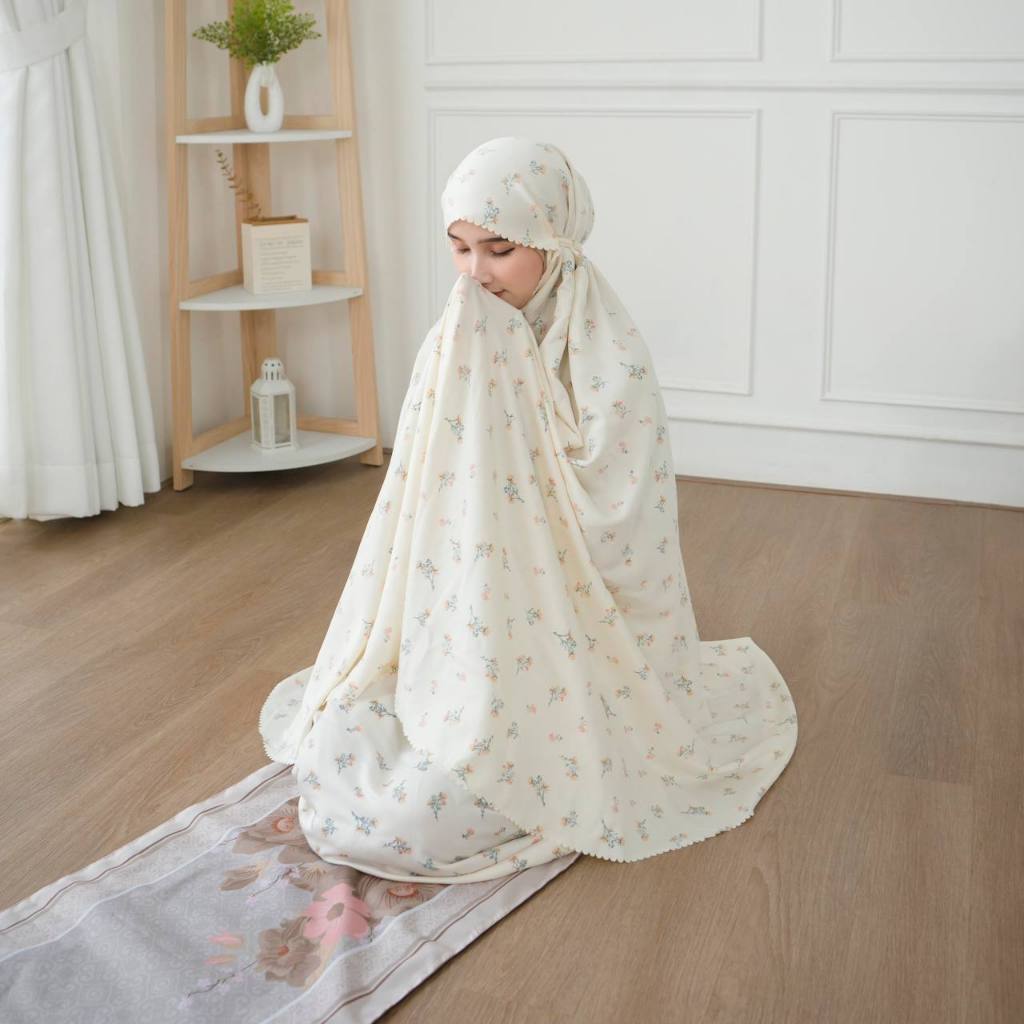 Azzura prayer set / Mukena Azzura / Mukena dewasa motif /Mukena Maxmara