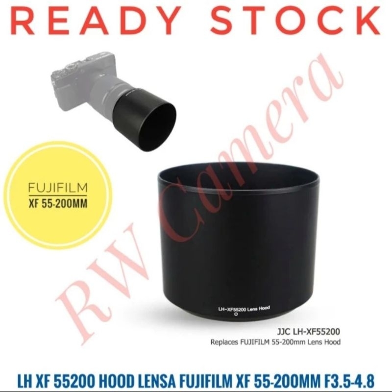 Lens Hood Lensa LHXF55200 Fujifilm Fuji XF 55-200mm 55-200mm LM OIS Lensa TELE Fuji XT3 XT30 XT4
