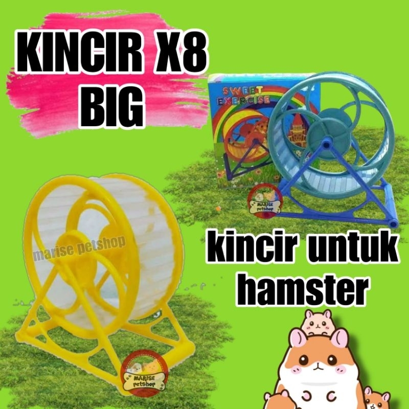 Kincir hamster - kincir x8 big - kincir hamster besar - mainan hamster - roda hamster