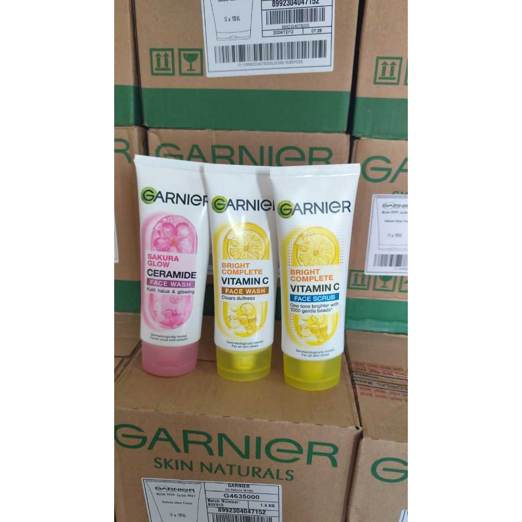 Garnier Facial Foam 100ml | Garnier Facial Scrub 100ml