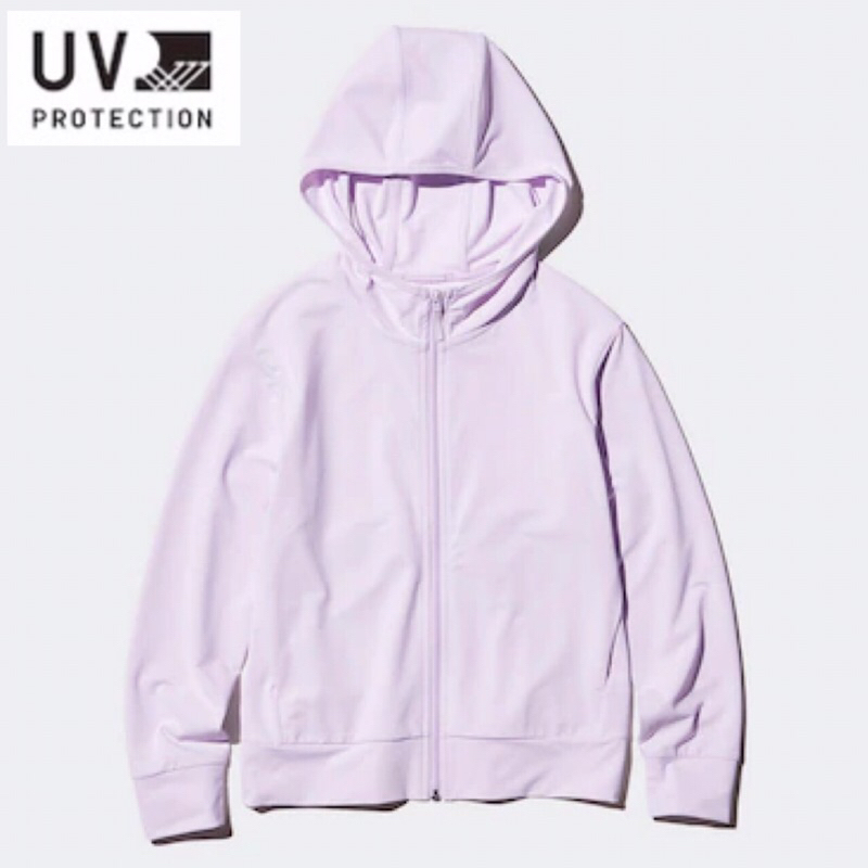 UNIQLO Kids AIRism Jaket Hoodie Anak Laki Perempuan UV Protection
