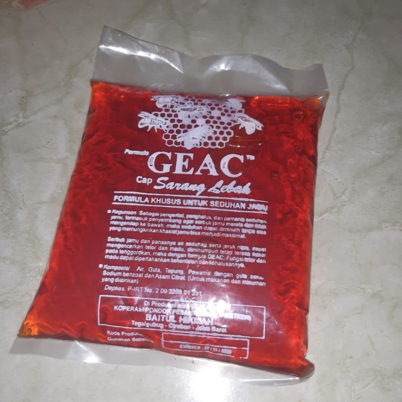 

GEAC Cap Sarang Lebah Formula Khusus Untuk Campuran Jamu