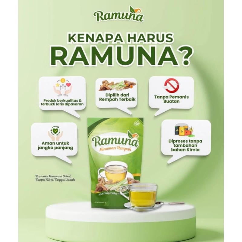 

Ramuna Minuman 100% Rempah Herbal isi 15 kantong