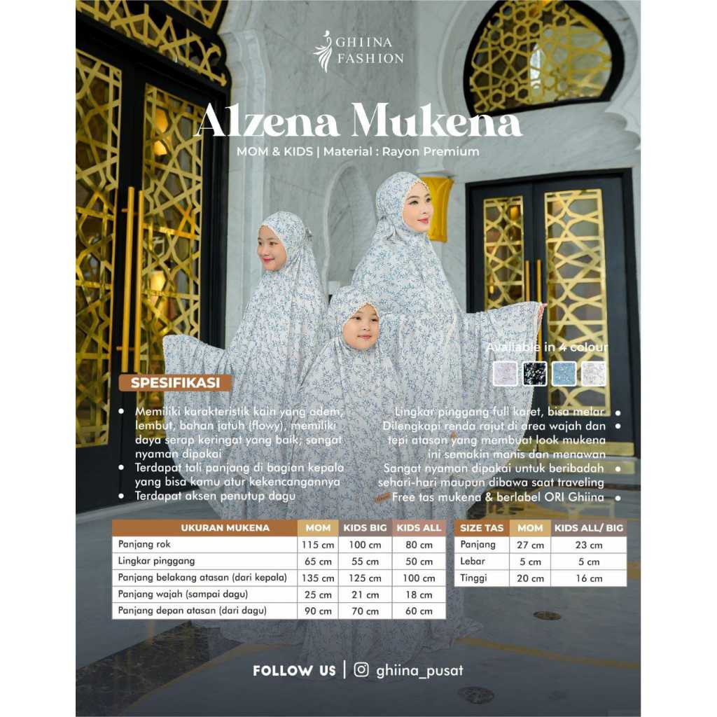 ALZENA MUKENA MOM & KIDS by ghiina fhasion