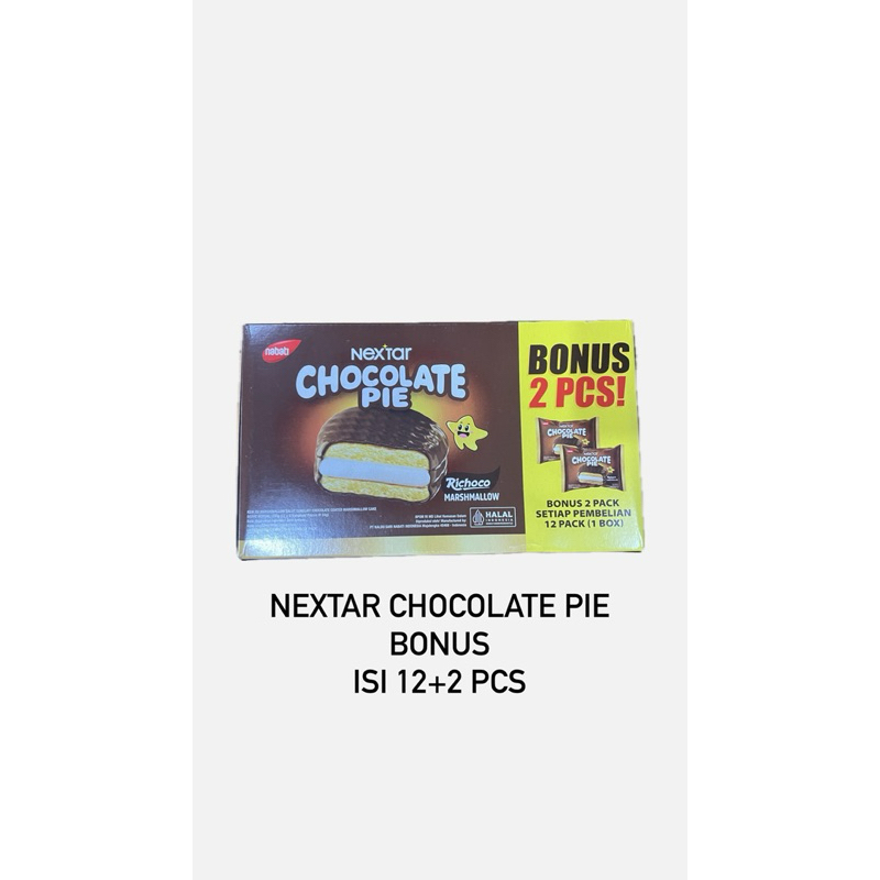 

NEXTAR CHOCOLATE PIE BOX BONUS 2 ISI 12+2