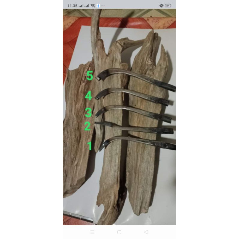 pisau carving gaharu 1 set lengkap