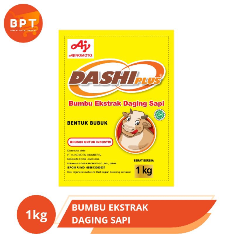 

Dashiplus Sapi Ajinomoto 1 kg (Bumbu Ekstrak Daging Sapi)