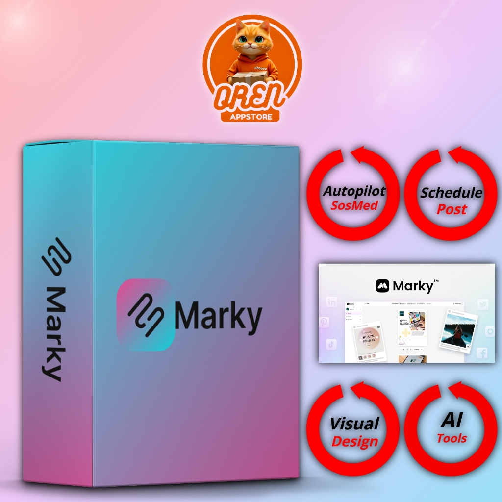 Marky AI | Schedule Post | E-Commerce  | Konten kreator | Bisnis | Selebgram | Tiktok | Instagram | 