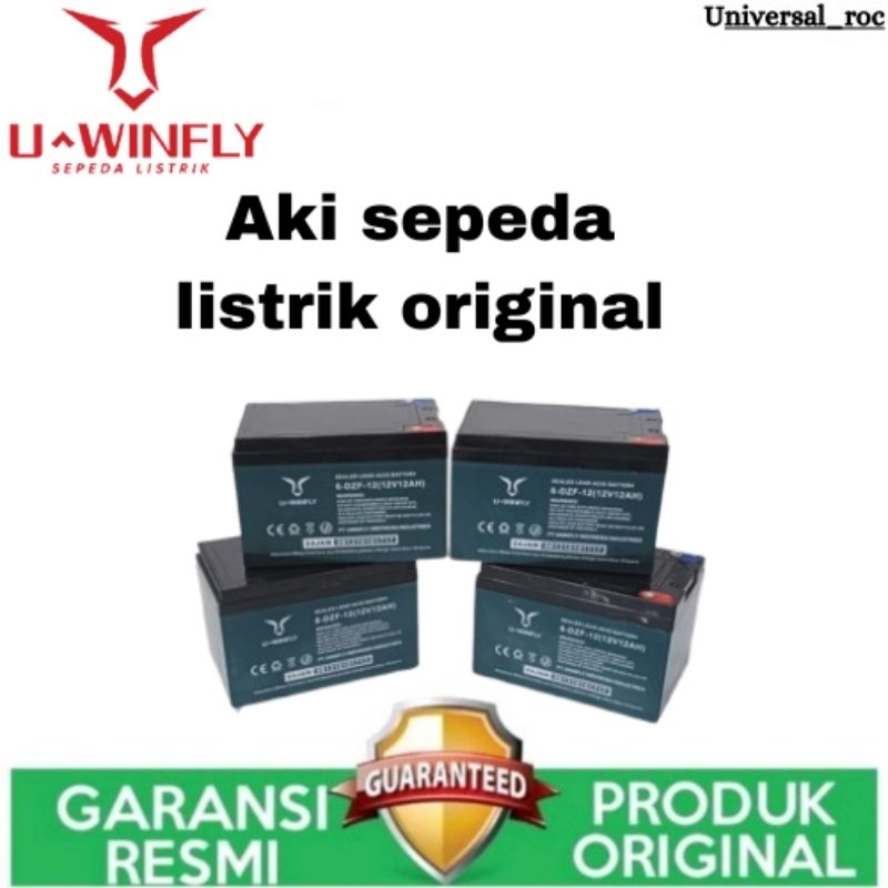 AKI SEPEDA LISTRIK UWINFLY ORIGINAL