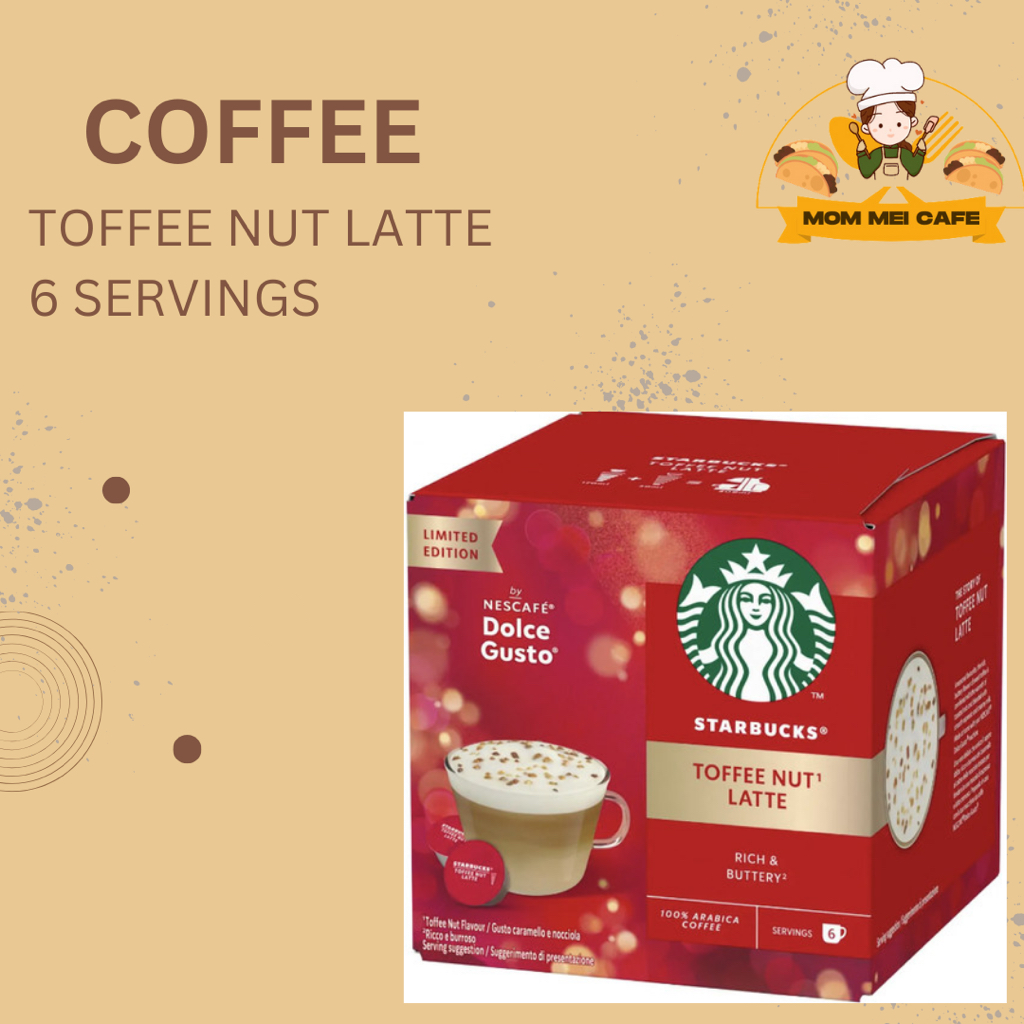 

Kopi NESCAFE DOLCE GUSTO STARBUCKS TOFFEE NUT LATTE Coffee