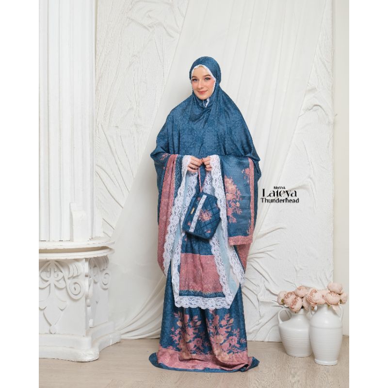 MASYA/Muk lateya by Masya/mukena premium/mukena elegant/mukena mewah