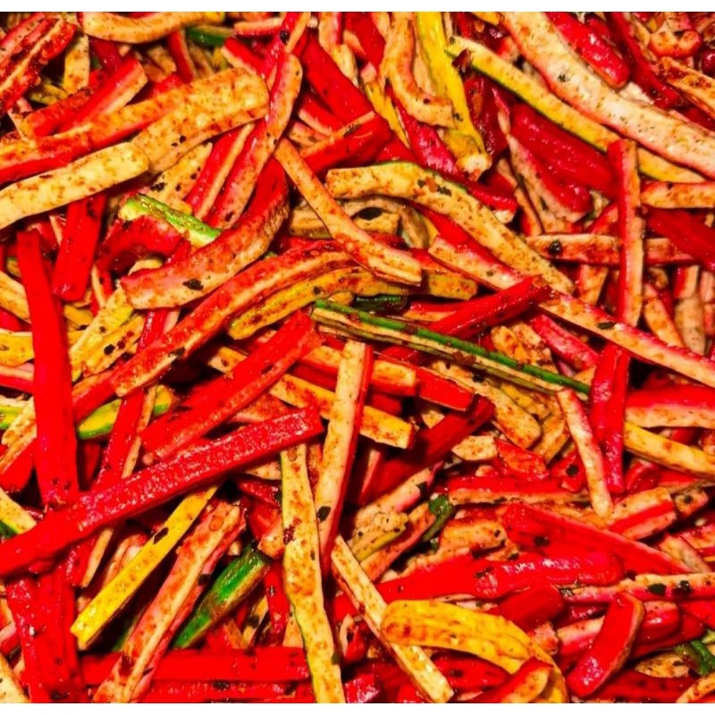 

Jaat beton Pedas Daun jeruk 1kg/krupuk jaat beton Pedas Daun jeruk 1Kg