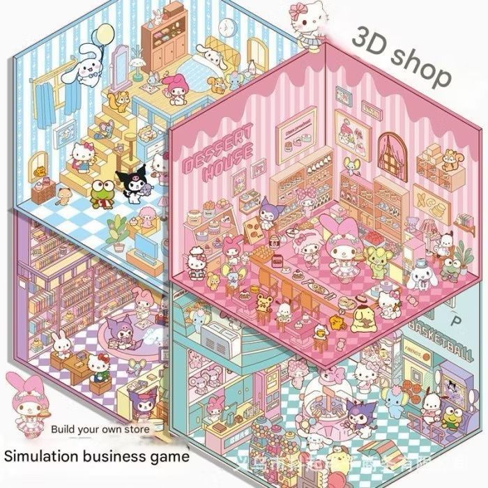 

Stiker Background Desain Toko, Dekorasi Kreatif 3D untuk Ruangan, Stiker Dekorasi Toko Ruang