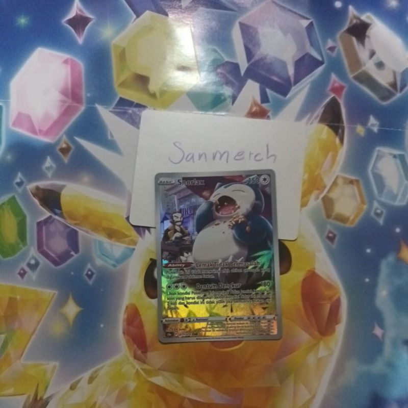 kartu pokemon official chr snorlax