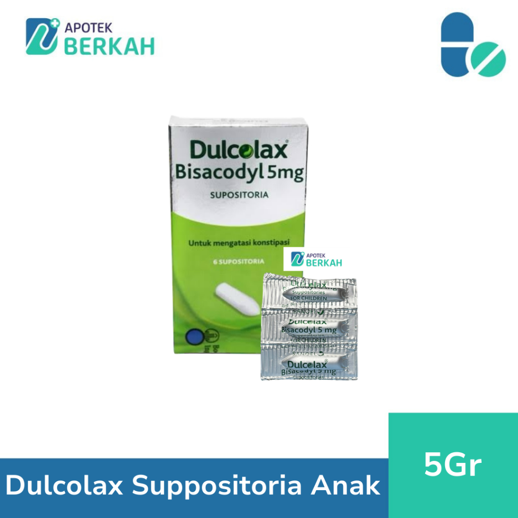 Dulcolax Suppositoria Anak untuk Mengatasi Konstipasi Pada Anak - 5 gr