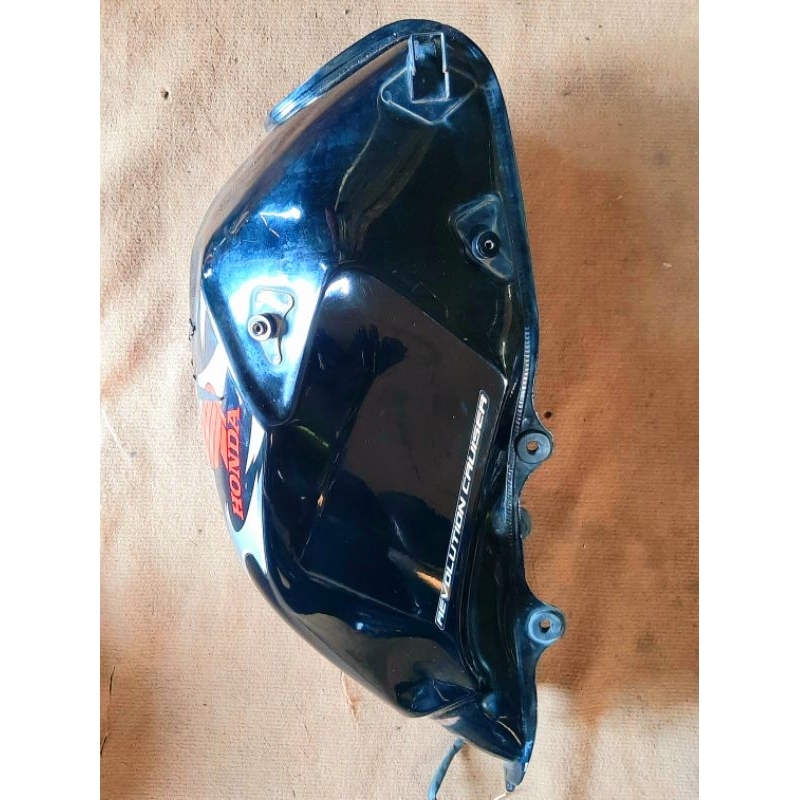 tanki tangki tiger revo hitam 2008 original bawaan motor