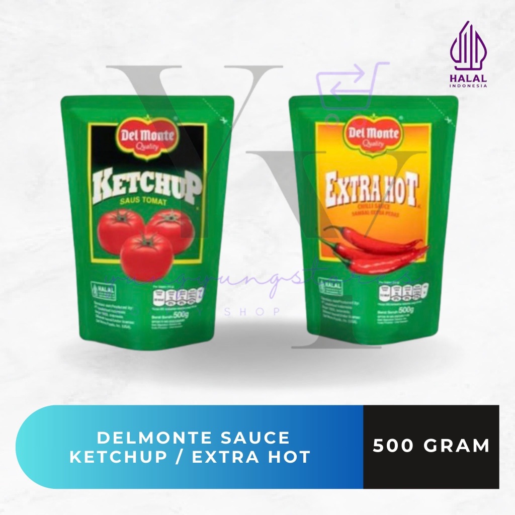 

Delmonte Saus Tomat Ketchup / Sambal Ekstra Hot Refill 500 gram