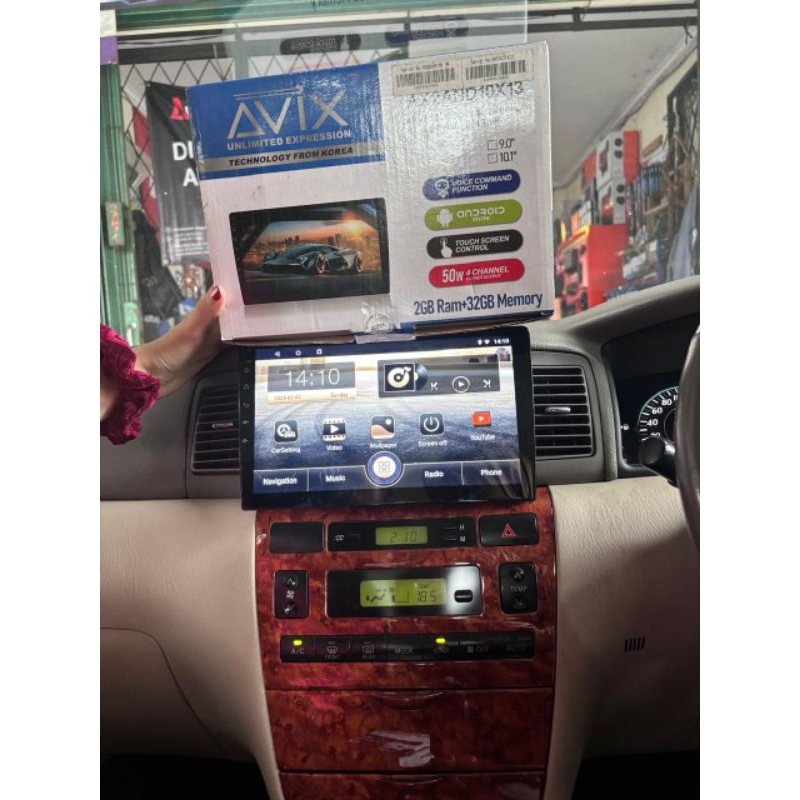 Head Unit Android Avix 10 inch AX2And 10X13 Type RAM 2/32 GB. New