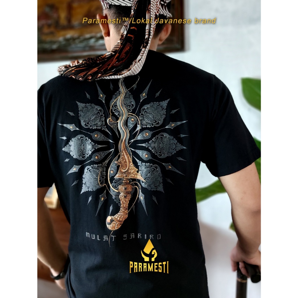 Kaos Budaya Jawa Paramesti Mulat Sariro Lengan Pendek