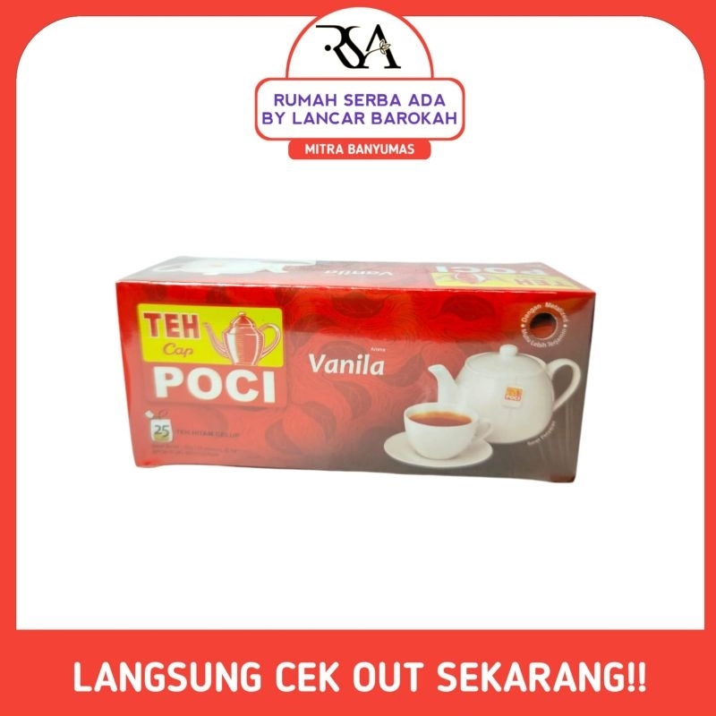 

Teh Poci teh celup rasa vanila isi 25 kantong