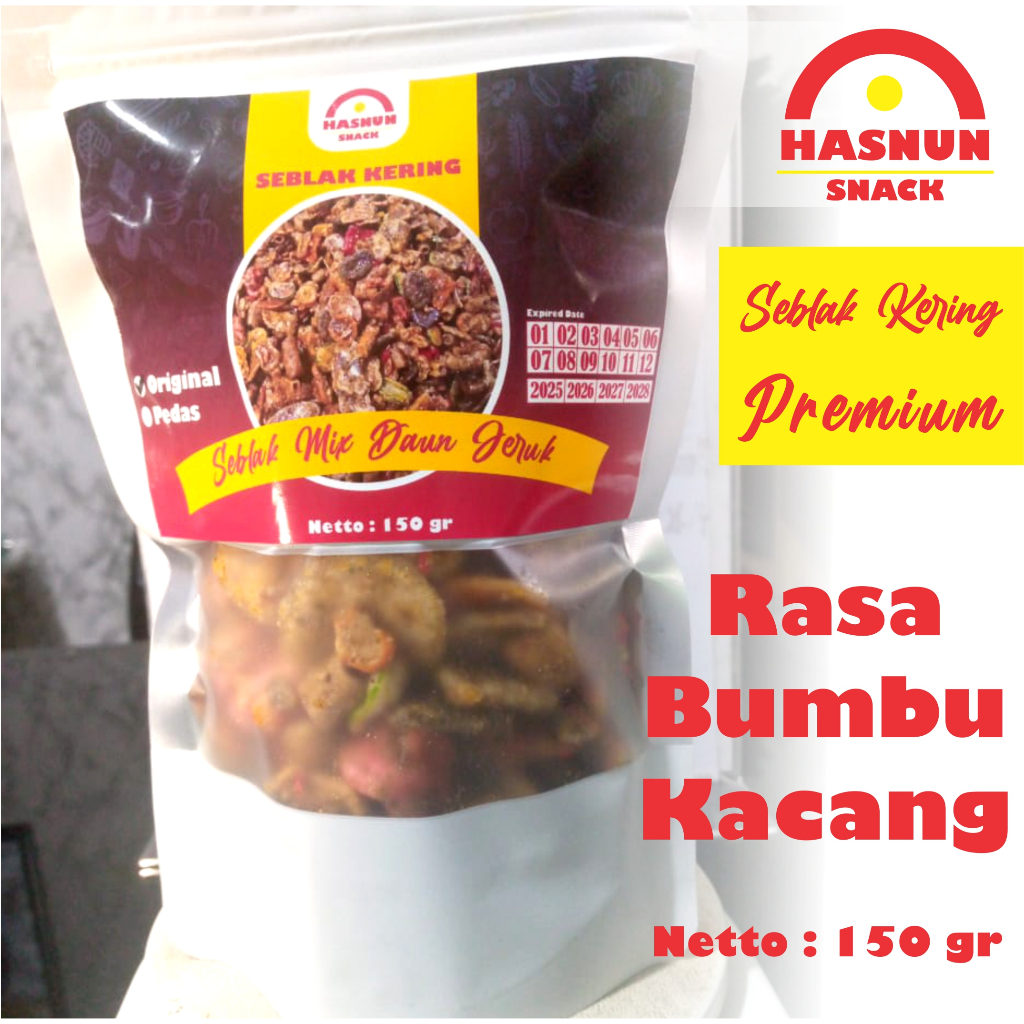 

Seblak Kering Premium Rasa Bumbu Kacang Original Kemasan 150 gram