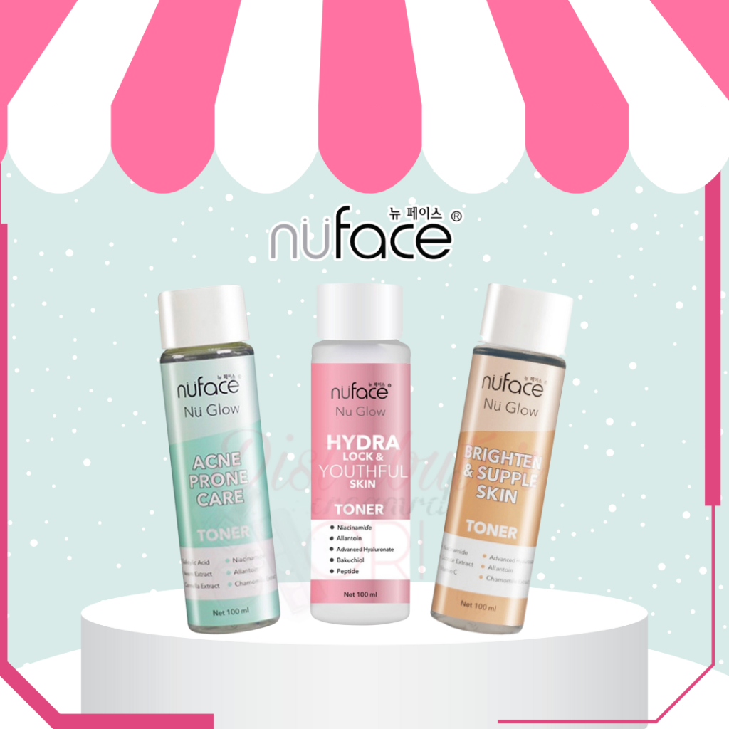 Nuface Nu Glow TONER, Acne Prone | Brighten & Supple | Hydra Lock| BPOM