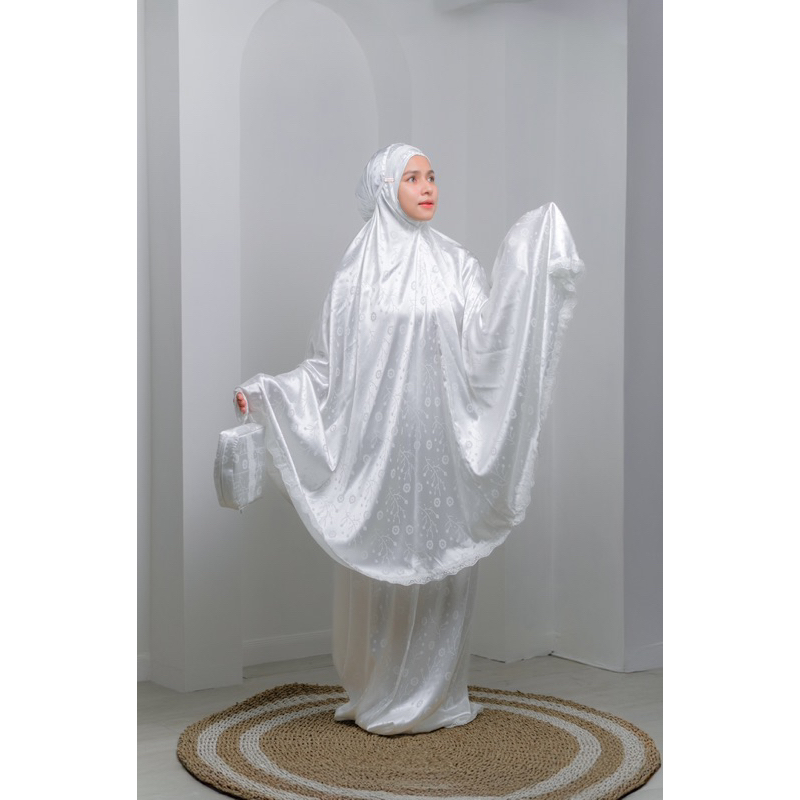 Luxury Mukena dagu Malay by Luxury mukena warna putih bersih
