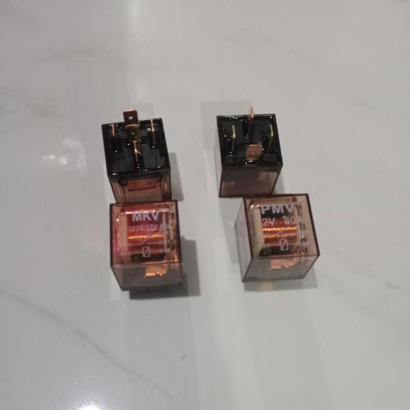 RELAY KLAKSON MOTOR 4KAKI DAN 5KAKI 12V 80A